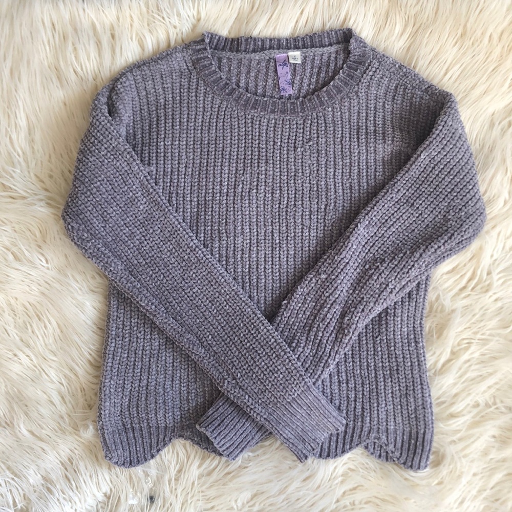 Alga scallop sweater from Francesca’s